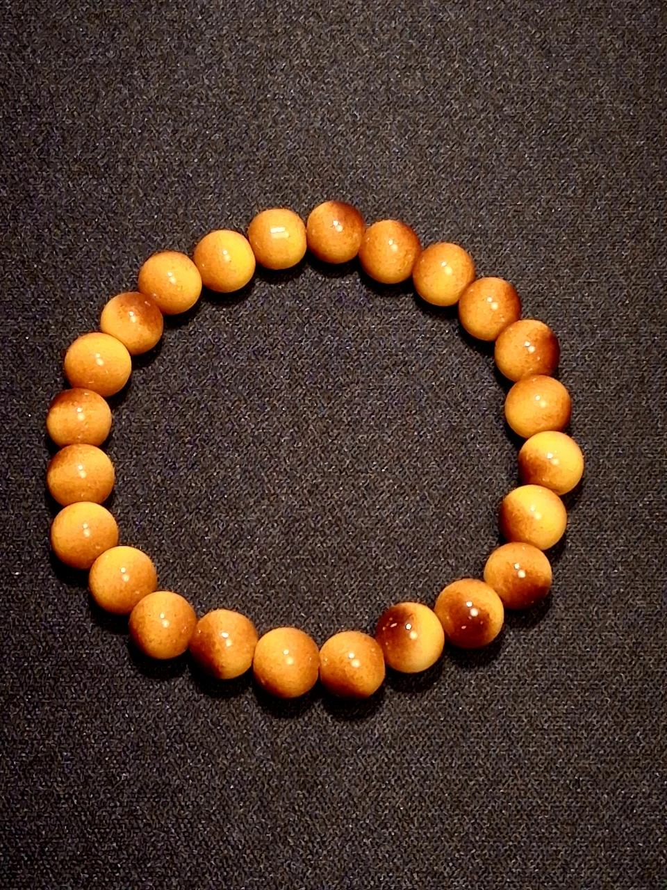 handgemaakte armband caramel-honing kleur